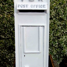 Wedding Post Box Hire White VR Victorian Royal Mail Vintage Partyware Wedding Decoration Hire Norfolk