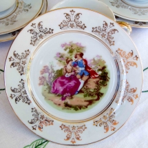 Vintage China Hire Norfolk cake plate Vintage Partyware Wedding Hire
